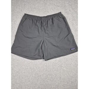 Patagonia Shorts Mens Extra Large Black Longs Hiking Elastic Drawstring Baggies